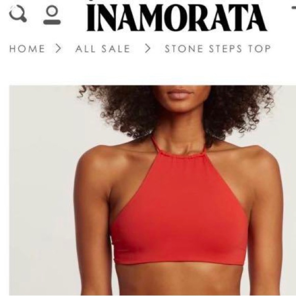 NWT Inamorata Stone Steps Bikini Top sz S